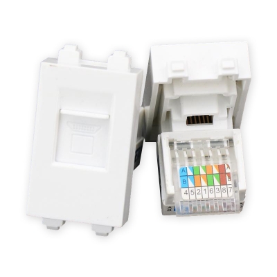 128型RJ45電腦網(wǎng)絡(luò)地插面板組件網(wǎng)絡(luò)JR45超五類插座優(yōu)質(zhì)防塵門 占1個(gè)模塊位